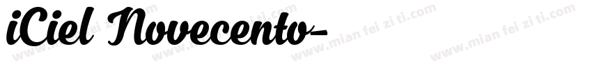 iCiel Novecento字体转换